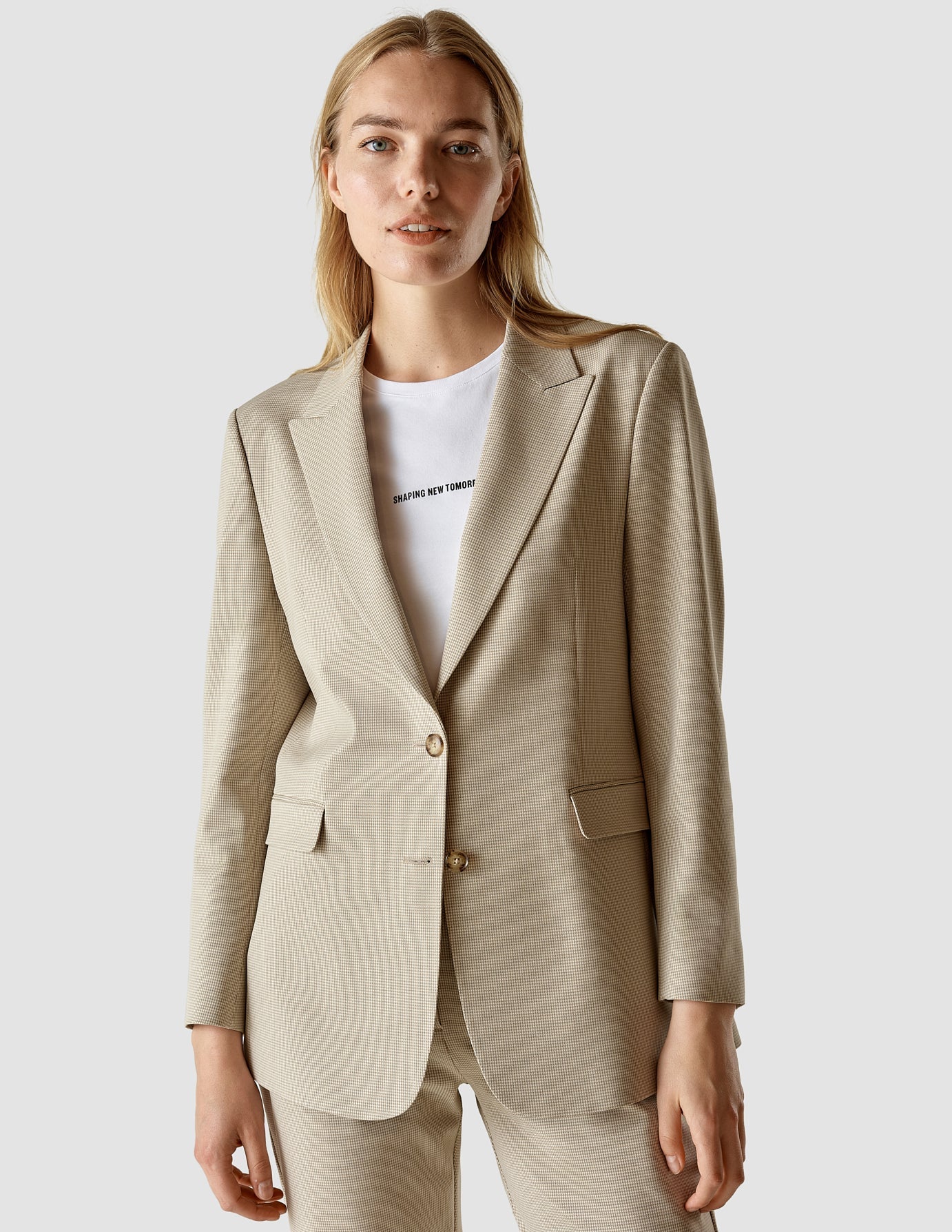 Essential Blazer Petite Check